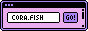 yarnfish button in purple